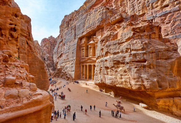 Jordanien Petra Mausoleum Al Khazneh