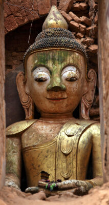 Myanmar Bagan Buddha Statue Tempel