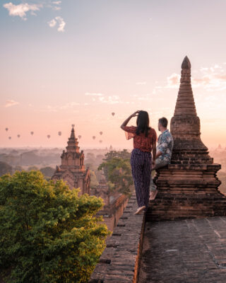 Myanmar Bagan Tempel Pärchen