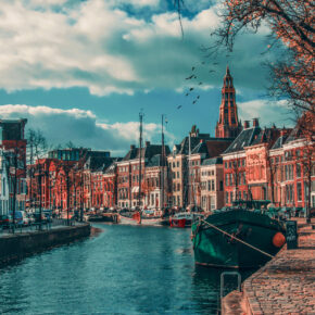 Niederlande Groningen Kanal