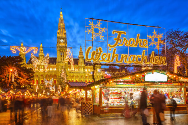 Österreich Wien Traditioneller Weihnachtsmarkt