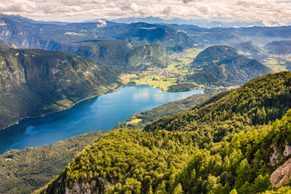 Slowenien Bohinj Lake Berge Oben