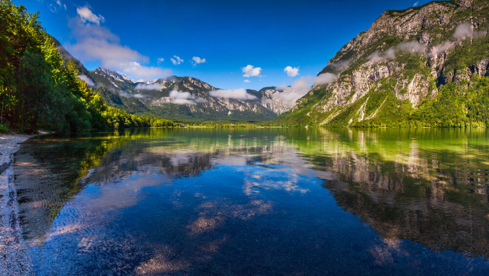 Slowenien Bohinj Lake spiegel