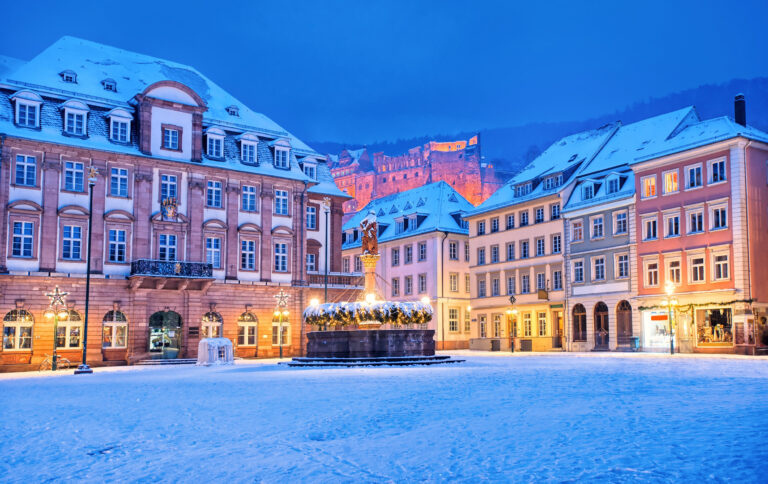 Deutschland Heidelberg Weihnachten Altstadt