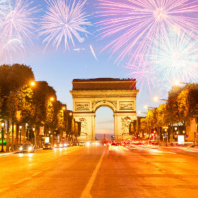 Frankreich Paris Arc de Triomphe Silvester
