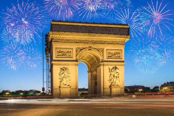 Frankreich Paris Triumphbogen Silvester