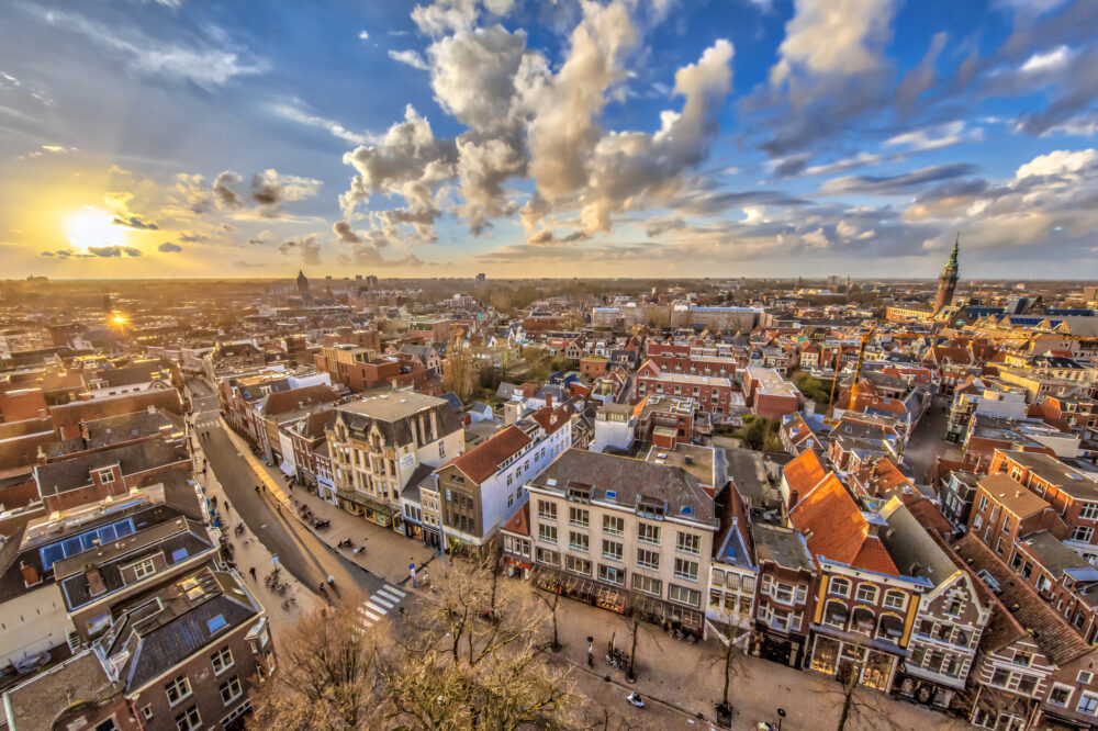 Niederlande Groningen von oben