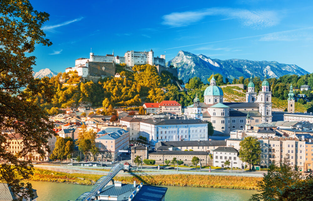 Österreich Salzburg Skyline