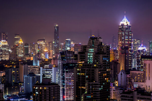 Südafrika Johannesburg bei Nacht