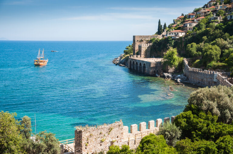 Türkei Alanya Küste Meer