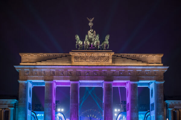 Deutschland Berlin Brandenburger Tor Lichter Silvester