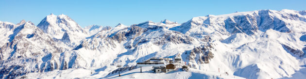 Frankreich Courchevel Ski Panorama