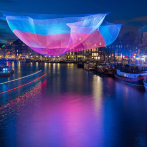 Niederlande Amsterdam Festival of Lights bunt