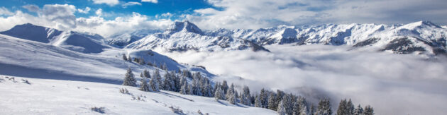 Österreich Kitzbuehel Skifahren Panorama