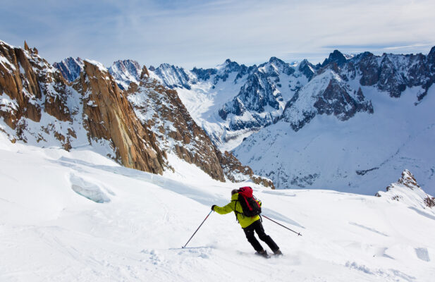 Frankreich Chamonix Mont Blanc Ski