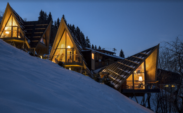 Österreich Hochleger Baumhaus Außenansicht