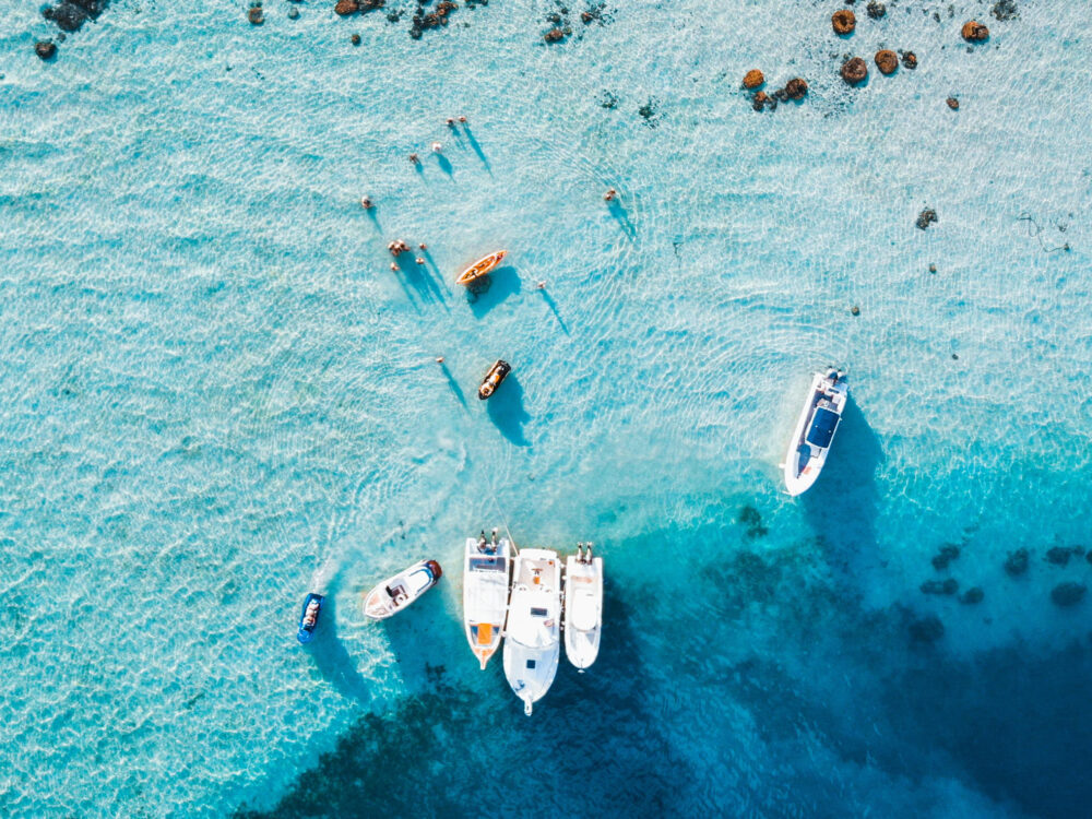 tahiti meer von oben