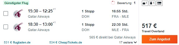 7 tage malediven