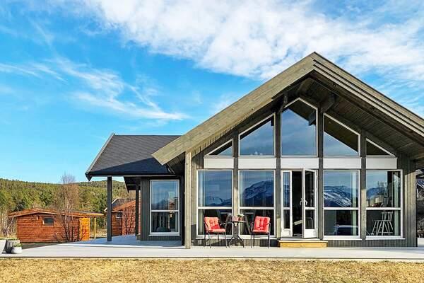 Ferienhaus Norwegen Skibotn aussen