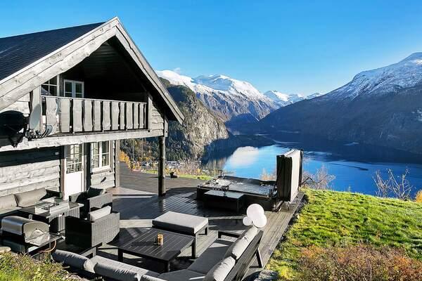 Norwegen Ferienhaus Lingas aussen