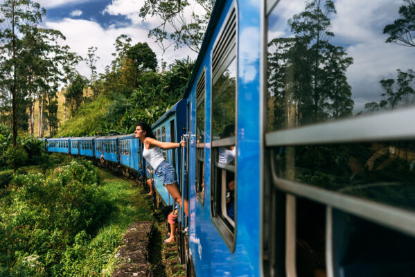 Sri Lanka Zug Mädchen