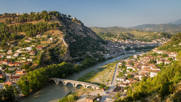 Albanien Berat von oben