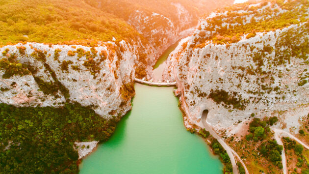 Albanien Shkopet Stausee