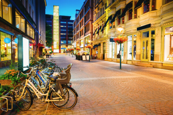 Finnland Helsinki Straße Altstadt