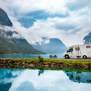 Norwegen Camping Caravan