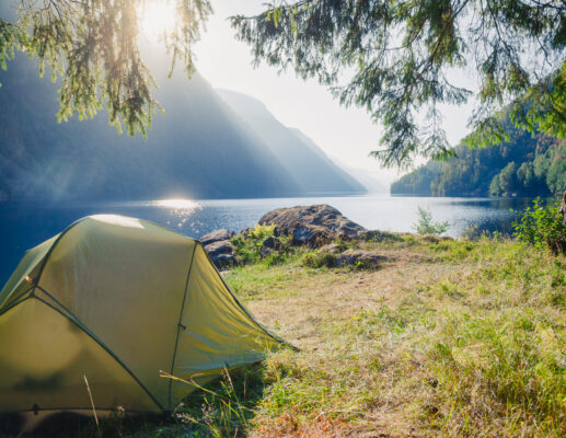 Norwegen Camping Zelt