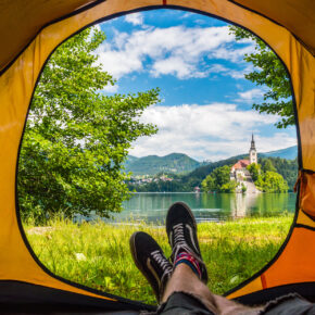 Slowenien Bleder See Camping
