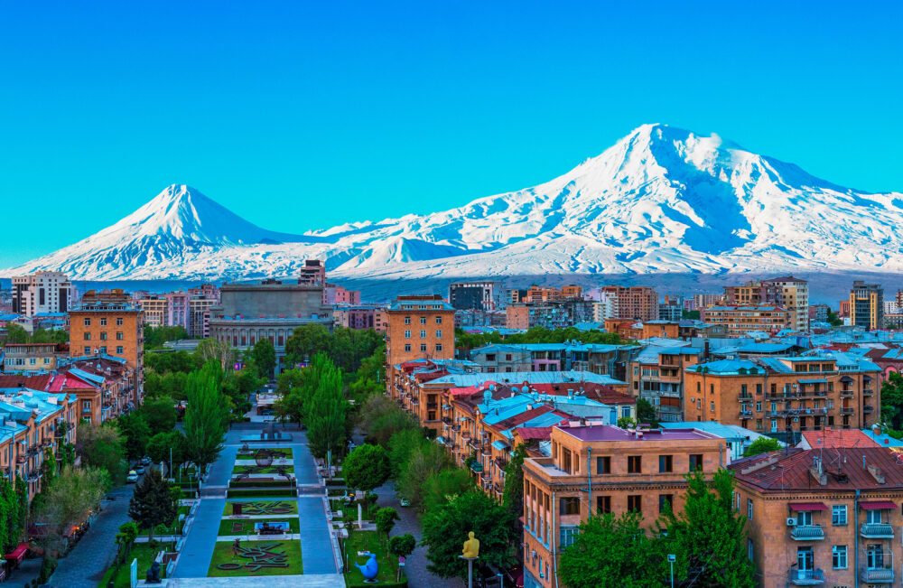Armenien Jerewan Berg Ararat