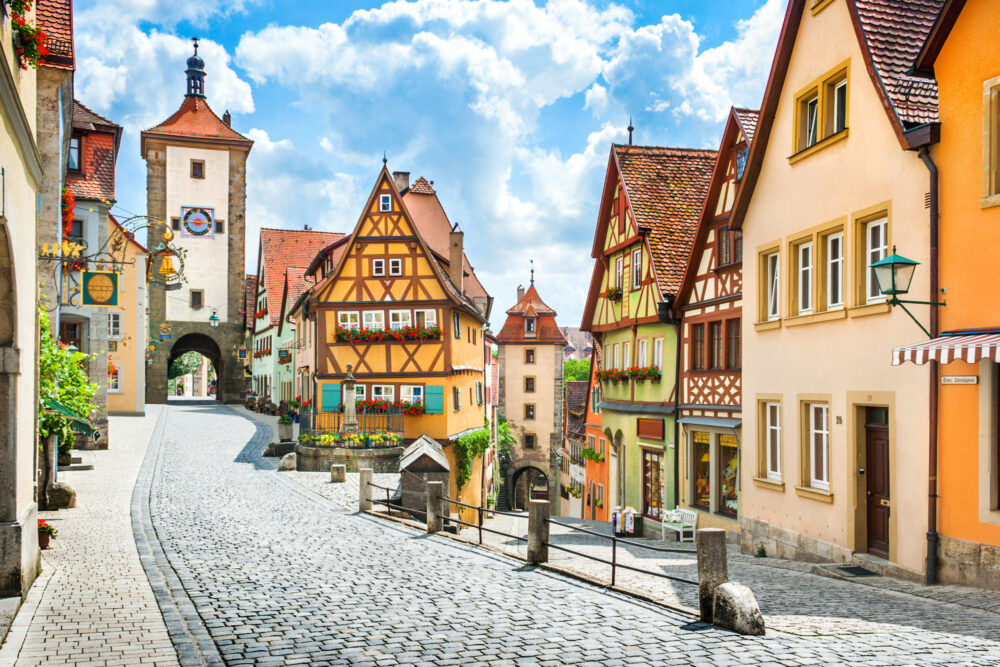 Deutschland Rothenburg ob der Tauber Häuser