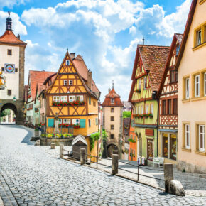 Deutschland Rothenburg ob der Tauber Häuser