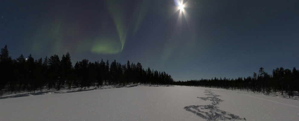 Google Streetview Polarlichter Finnland