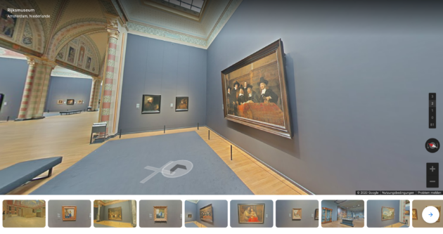 Rijksmuseum Google Arts and Culture Rundgang