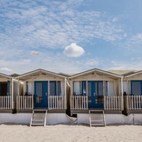 Ansicht der Beach Houses von vorne