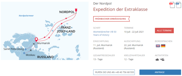13 Tage Nordpol Expedition