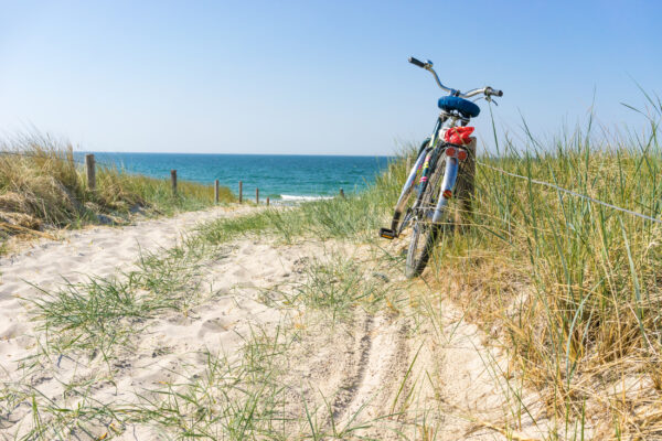 Usedom Urlaub: Fahrrad Düne