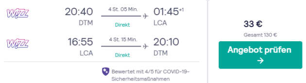 8 Tage Zypern Flug