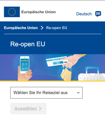 Re-open EU Auswahl