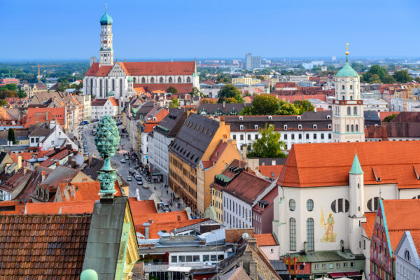 Deutschland Augsburg Ausblick