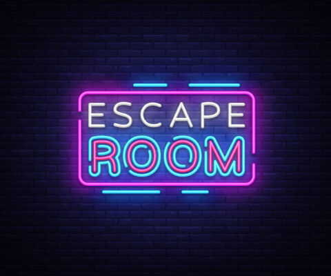 Escape Room Neon Schild