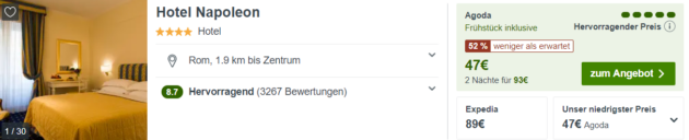 3 Tage Rom Hotel