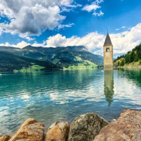 Italien Reschensee