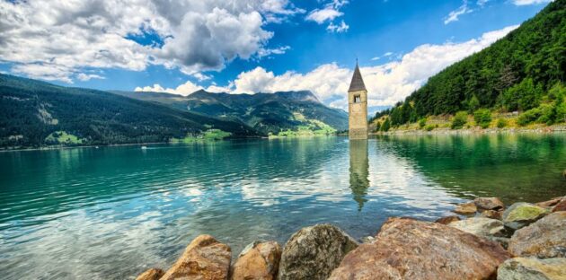 Italien Reschensee