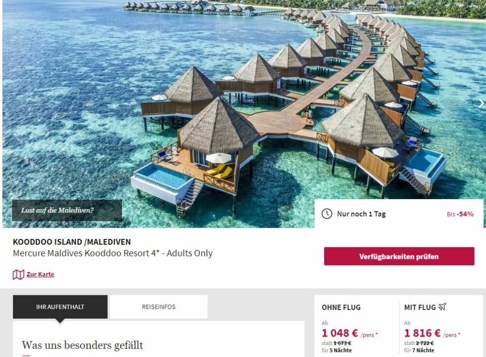 Traumhafte Malediven 2021: 9 Tage in TOP 4* Beach Villa mit All ...