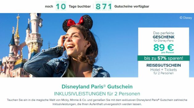 Disneyland Paris Gutschein 2 e Mit 4 Hotel Eintritt