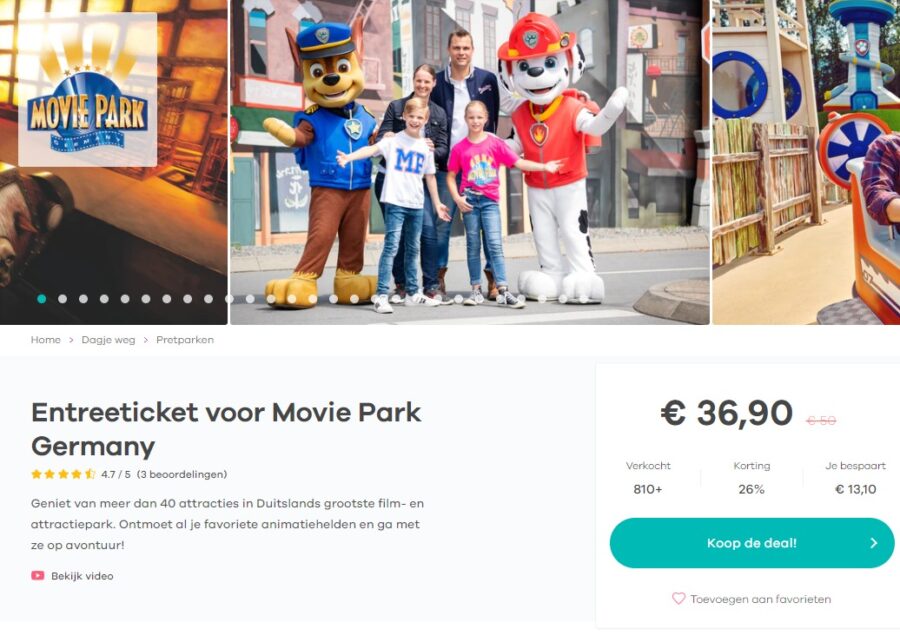 Movie Park Gutschein Im Mai 2023 Tagesticket für 37€ sichern