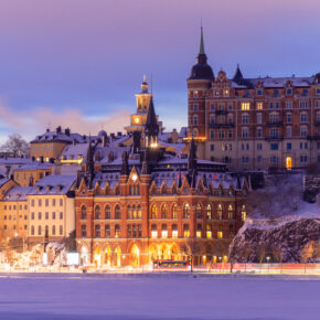 Schweden Stockholm Winter